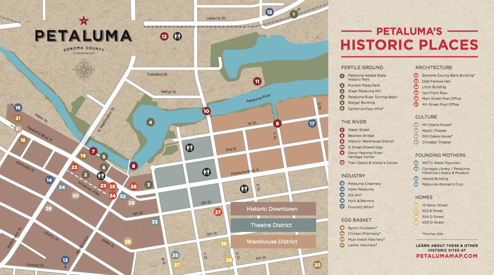 Heritage Map of Petaluma