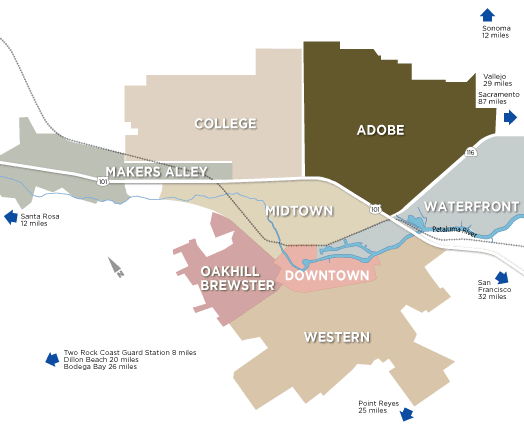 Petaluma Map