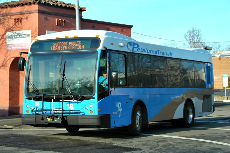 Petaluma transit bus