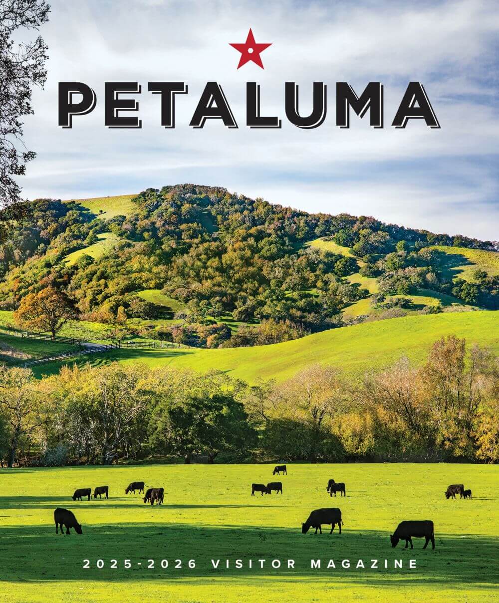Plan your visit to petaluma 2 Visitor guide front cover with pastoral scene