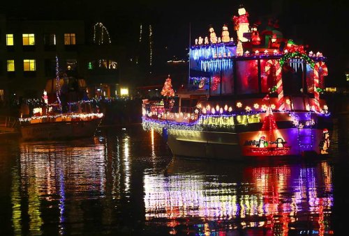 Lighted boat parade