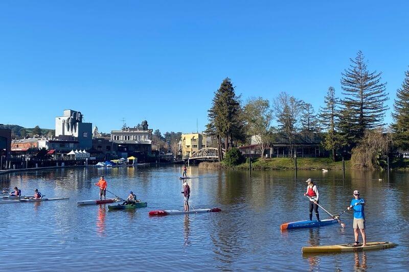 Learn to paddle board on the calm petaluma river!