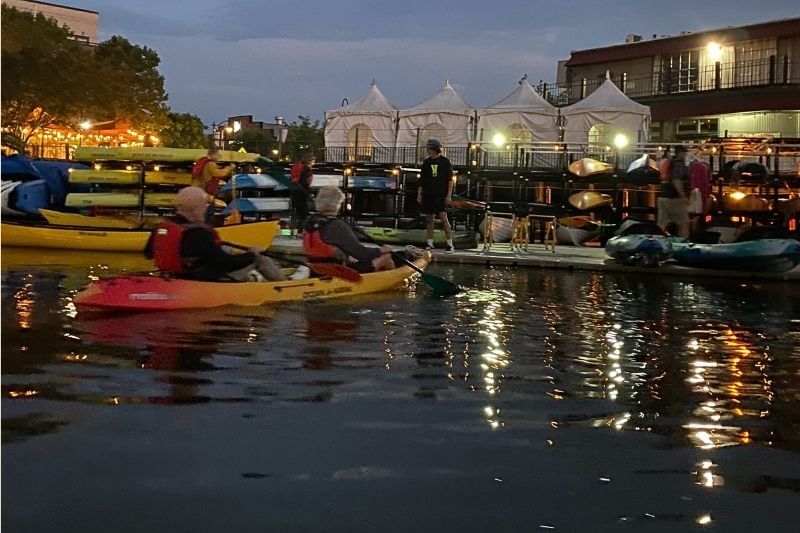Saturday sunset series: harvest glow paddle