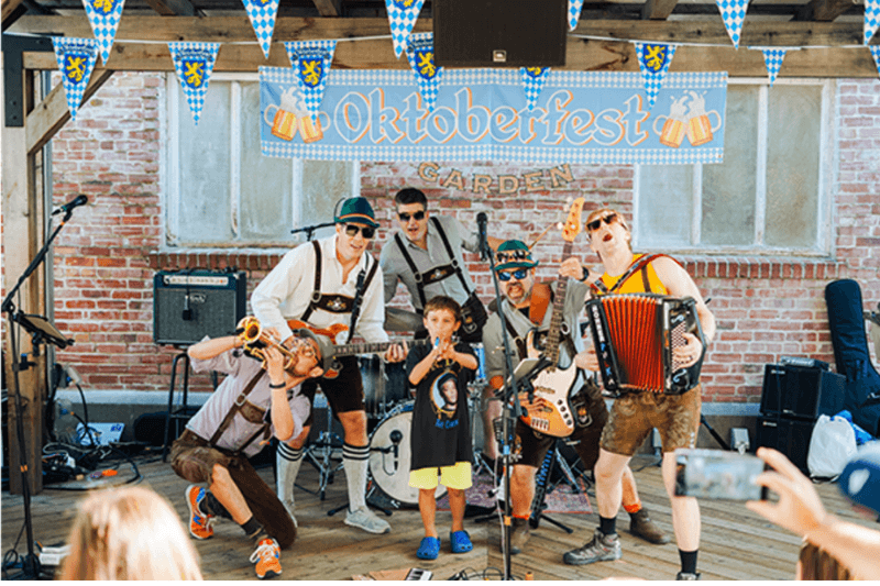 Annual oktoberfest at brewsters beer garden