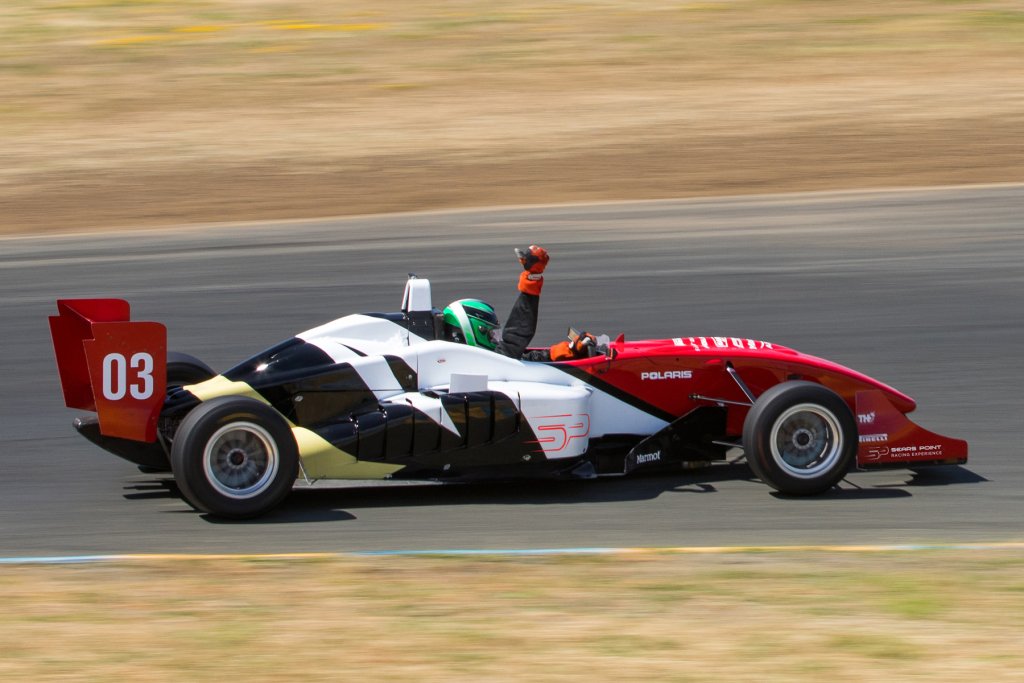 Family vacation, petaluma style! 11 Race car driver celebrating victory