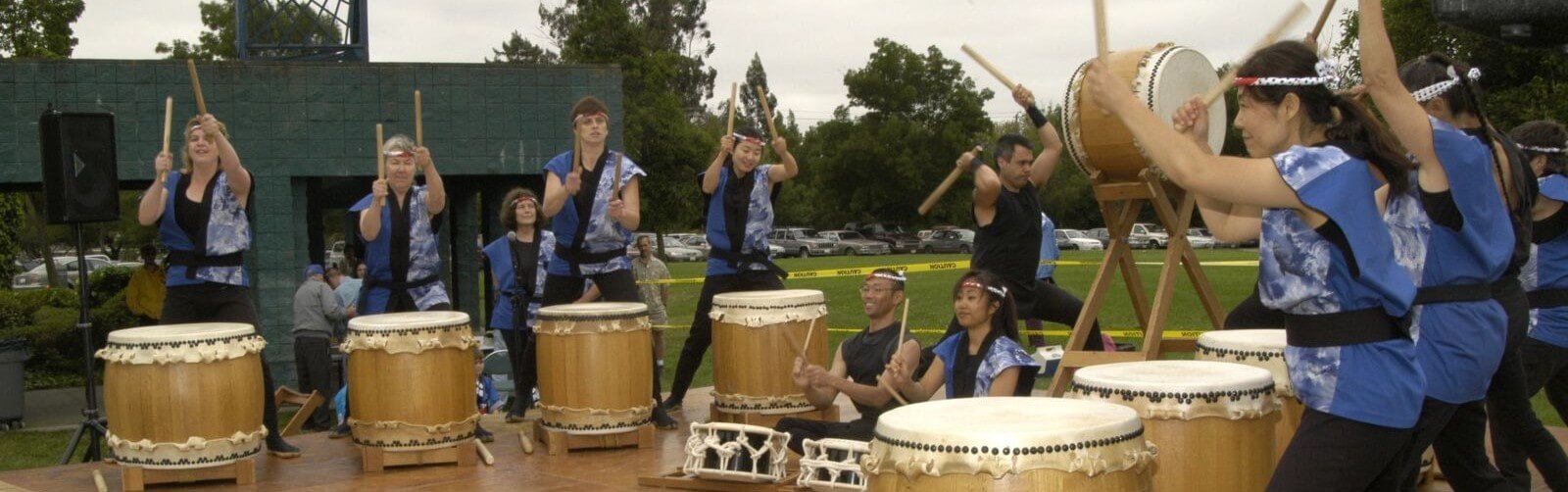 Submit a petaluma event 1 Taiko drummers performing in a park
