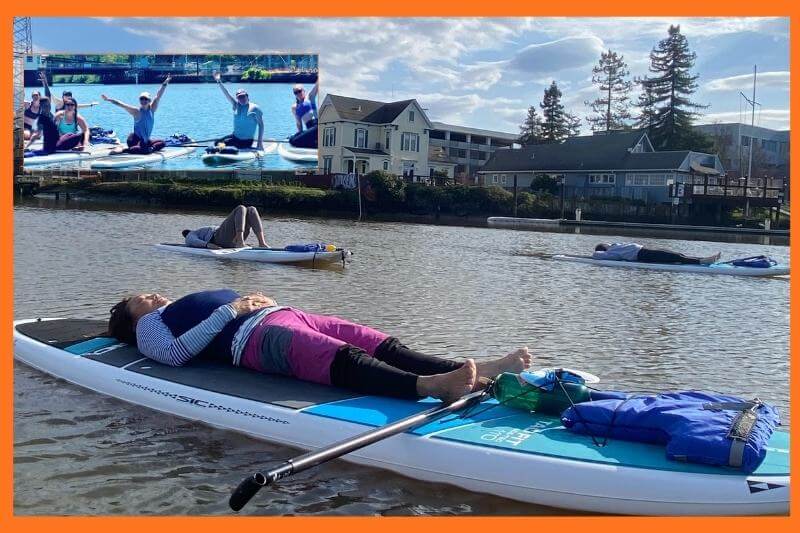 Summer solstice sup yoga and sound bath on the petaluma river