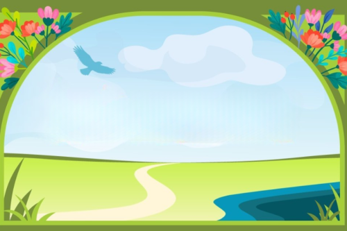 Spring by the river market